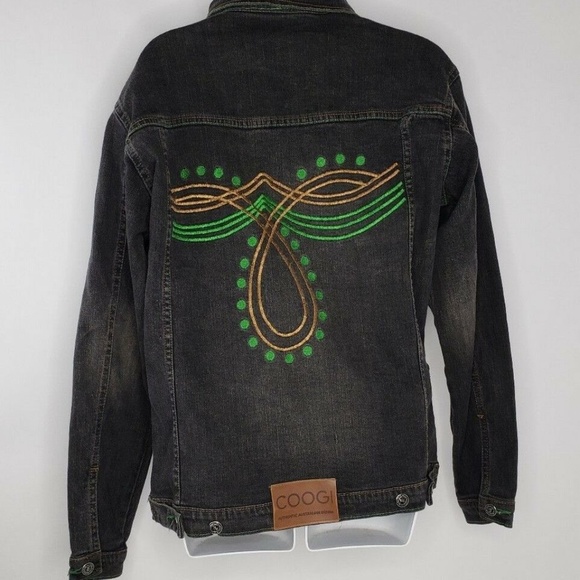 Coogi Australia Women Hip Hop Patches Denim Jacket - Picture 4 of 6